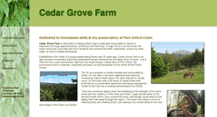 Desktop Screenshot of cedargrovefarm.com